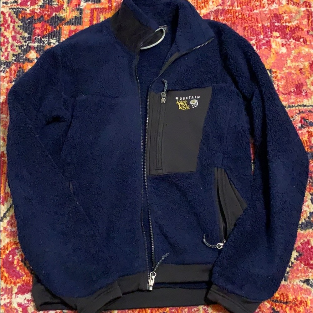 Navy blue mountain hardwear  jacket
